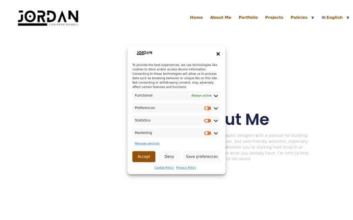 Screenshot of jordanchrismarpowell.com
