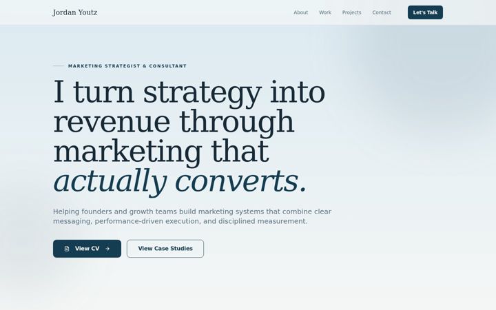 Screenshot of jordanyoutz.com