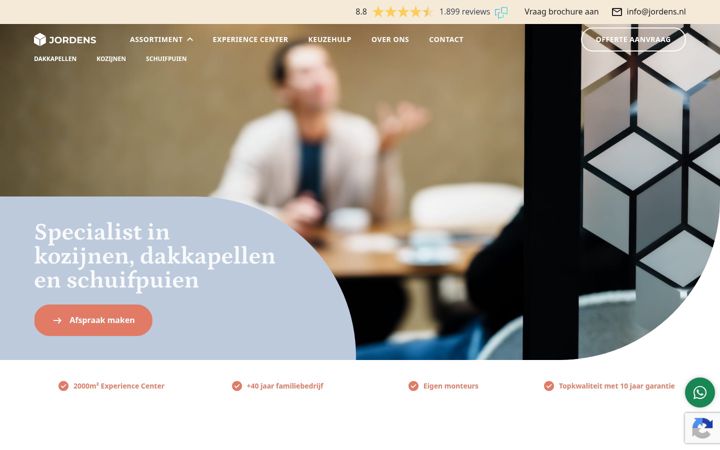 Screenshot of jordens.nl