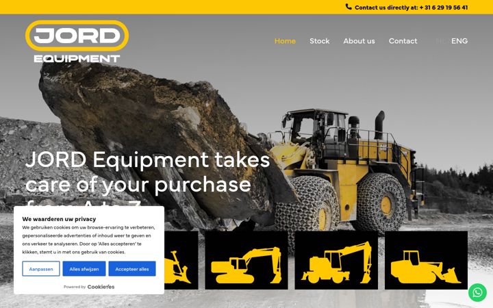 Screenshot of jordequipment.com