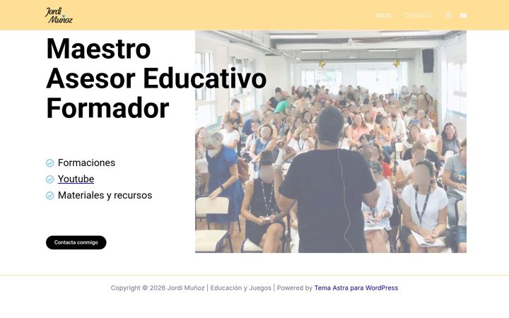 Ekrano kopija jordimunoz.es