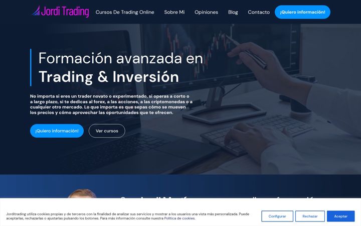 Screenshot of jorditrading.com