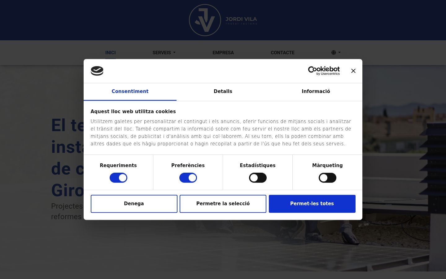 Kuvakaappaus suostumusbannerista, joka näytettiin ennen mitään vuorovaikutusta