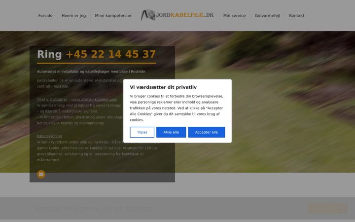 Screenshot of jordkabelfejl.dk