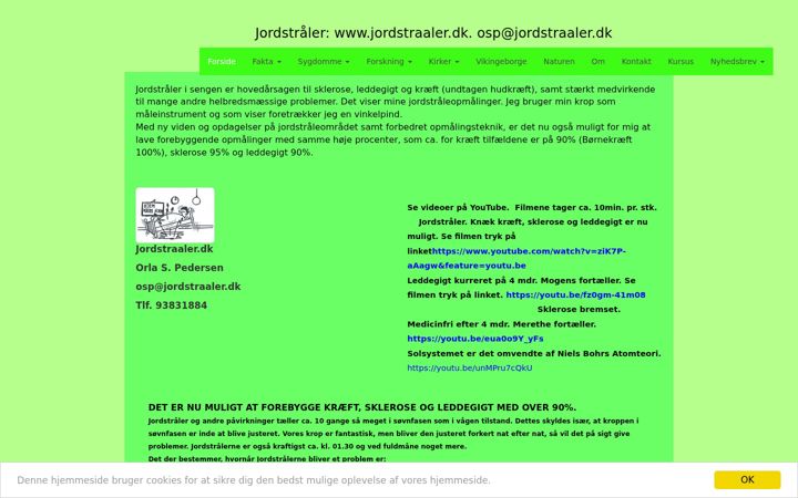 Screenshot of jordstraaler.dk