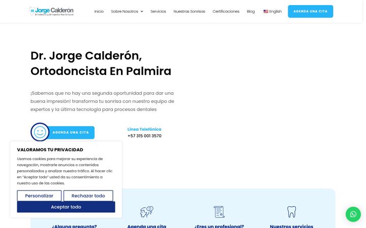 Screenshot of jorgecalderon.com.co