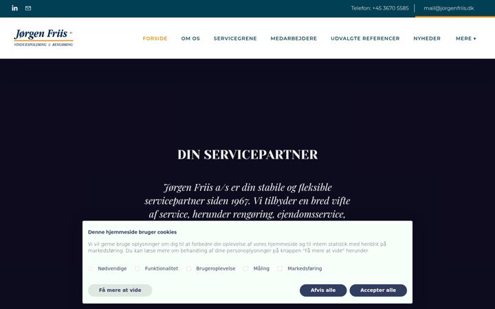 Screenshot of jorgenfriis.dk