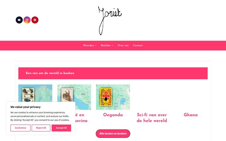 Screenshot of joriet.nl