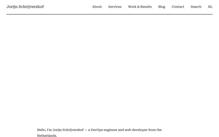 Screenshot of jorijn.com