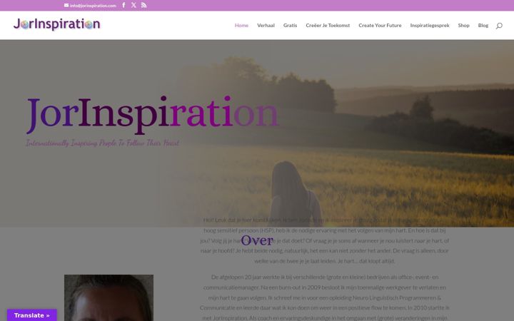 Screenshot of jorinspiration.com