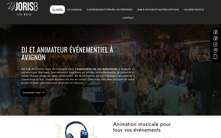 Screenshot of jorisb-animation.fr