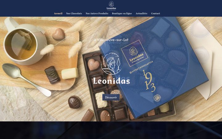 Screenshot of jorliana-leonidas.fr