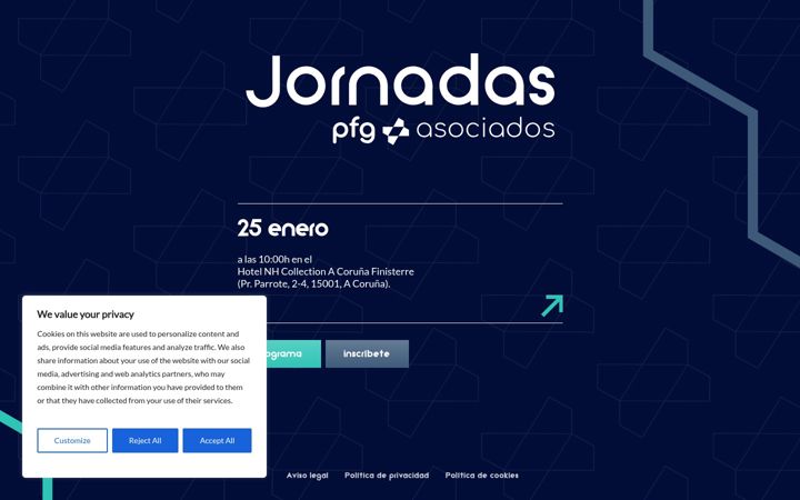 Screenshot of jornadaspfgasociados.com