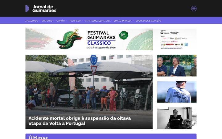 Screenshot of jornaldeguimaraes.com
