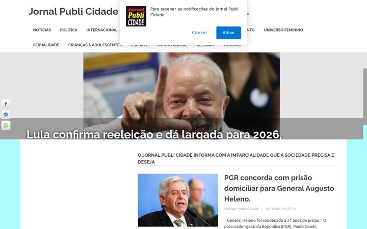 Screenshot of jornalpublicidade.com.br