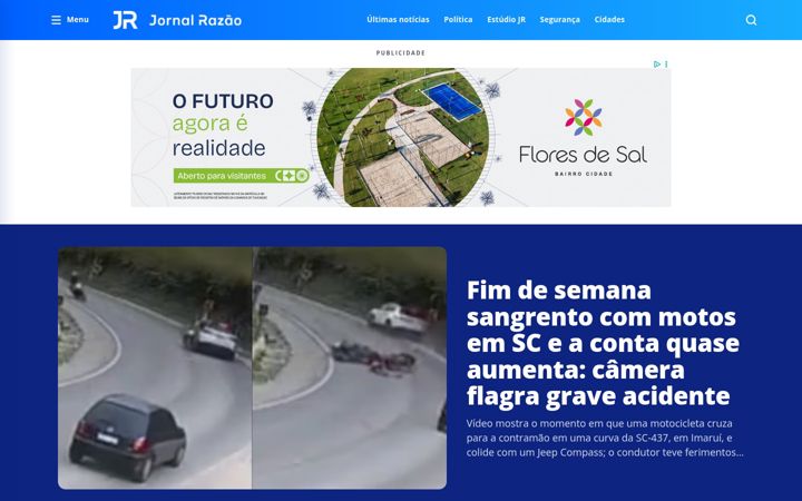 Screenshot of jornalrazao.com
