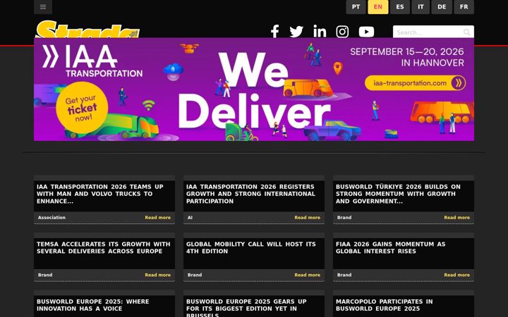 Screenshot of jornalstrada.com