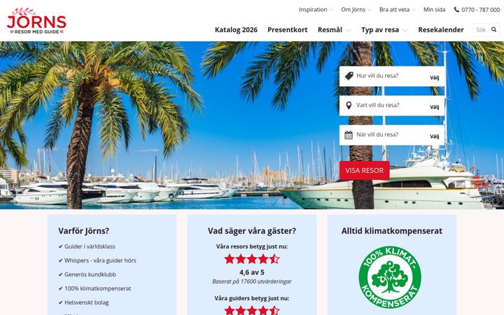 Screenshot of jorns.se