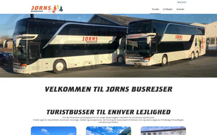 Screenshot of jornsbusrejser.dk