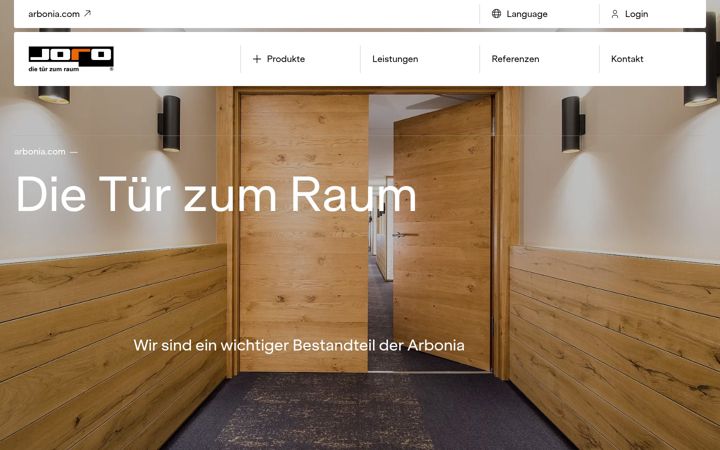 Screenshot of joro.de