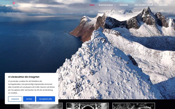 Screenshot of jorulf.se