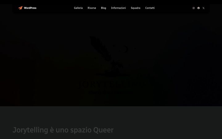 Screenshot of jorytelling.it