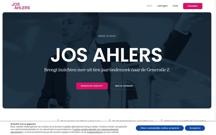 Screenshot of jos-ahlers.nl