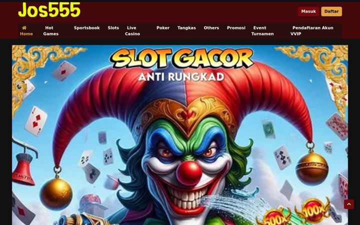 Screenshot of jos555slots.com