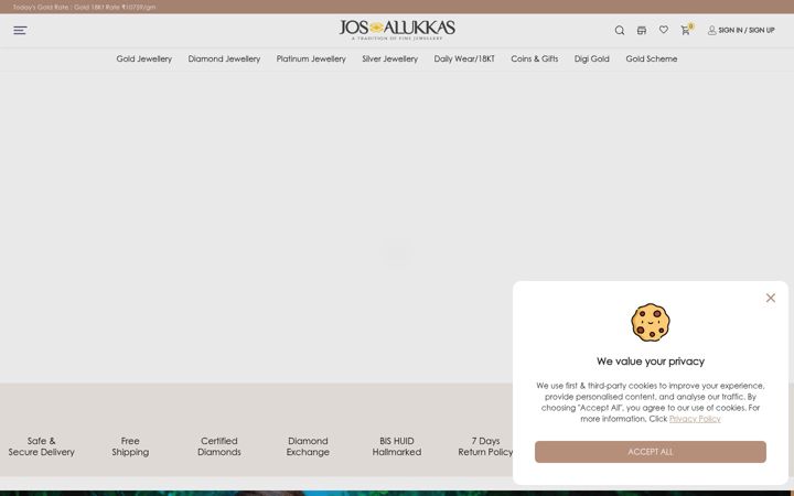Screenshot of josalukkasonline.com