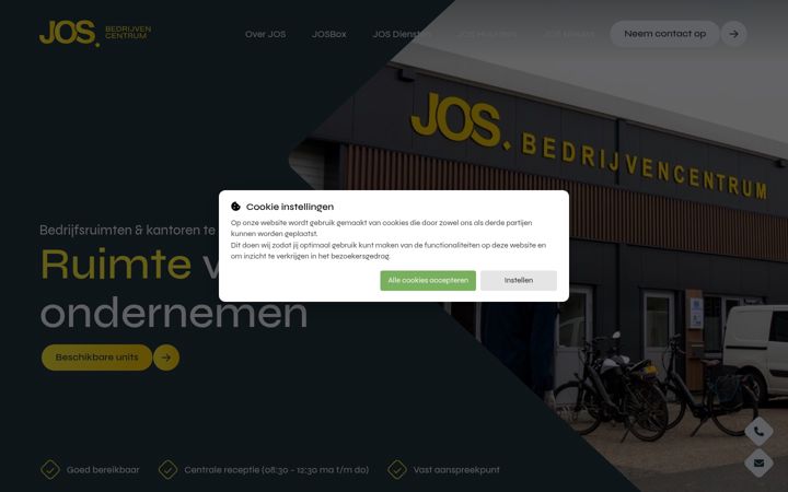 Screenshot of josbedrijvencentrum.nl