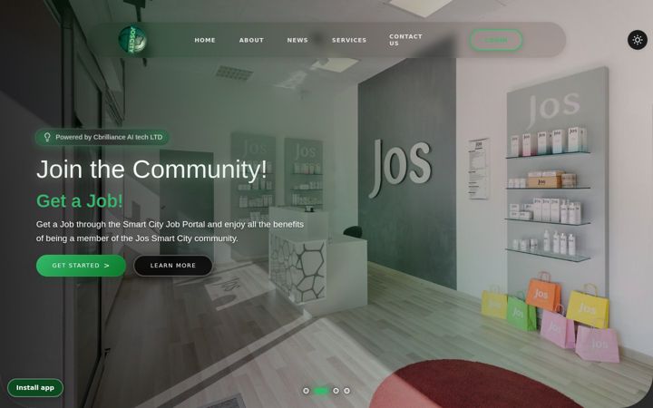 Screenshot of joscity.com