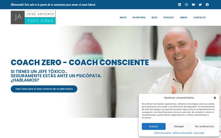 Screenshot of joseantoniofernandezvinas.com