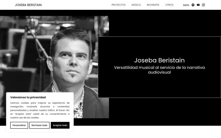 Екранна снимка на josebaberistain.com