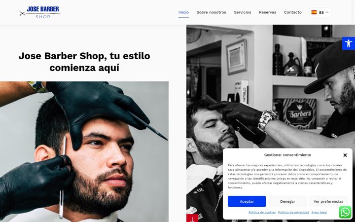 Screenshot of josebarbershop.es