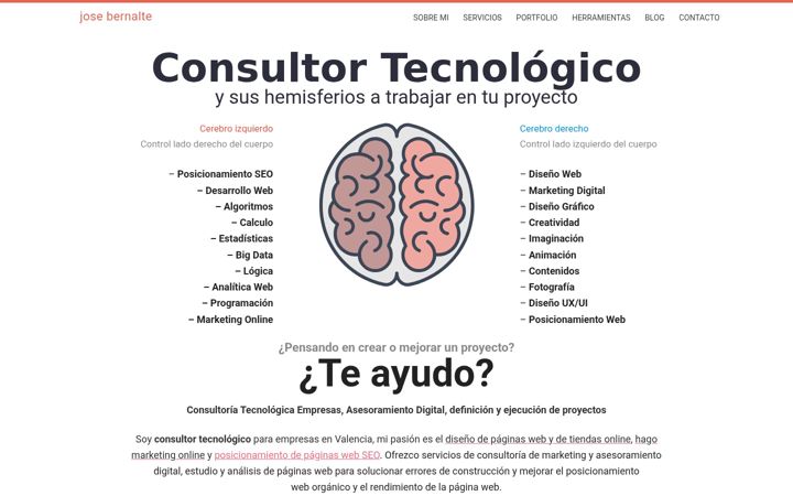 Screenshot of josebernalte.com