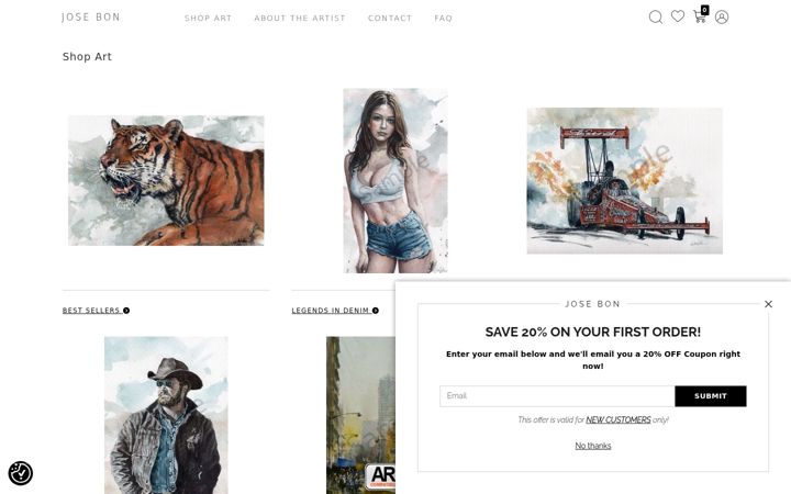 Screenshot of josebon.com