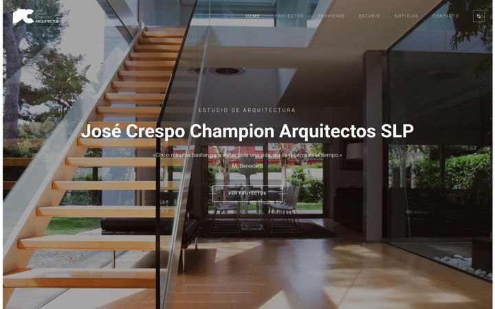 Screenshot of josecrespoarquitecto.com