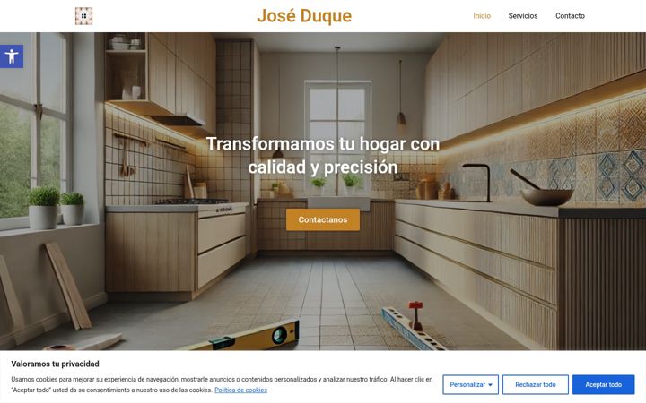 Screenshot of joseduquereformas.com