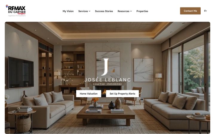 Screenshot of joseeleblanc.com