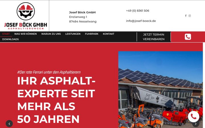 Screenshot of josef-boeck.de