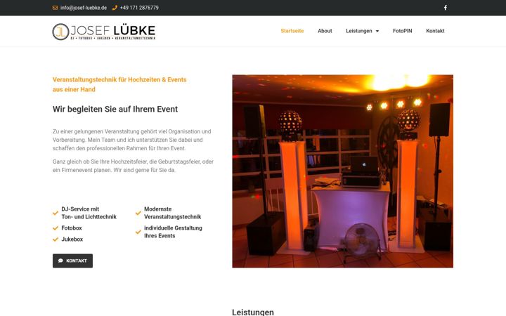 Screenshot of josef-luebke.de
