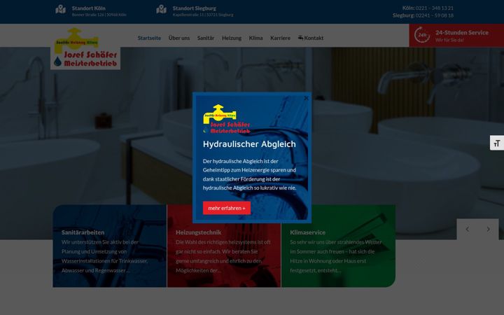Screenshot of josef-schaefer-shk.de