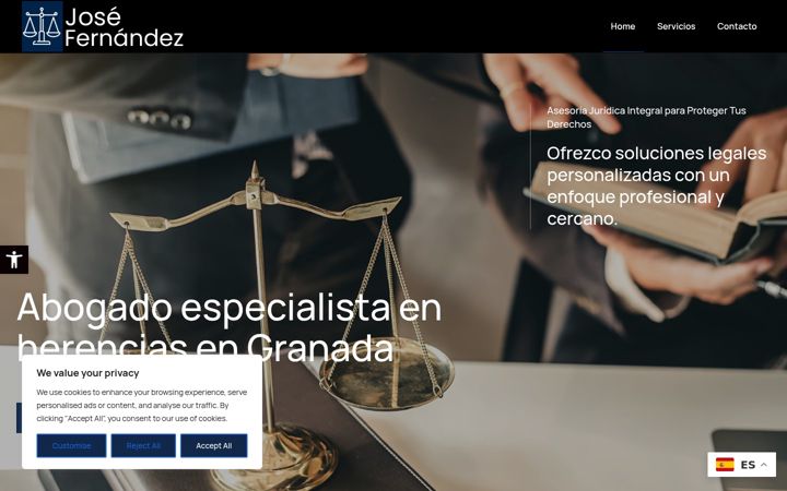 Screenshot of josefernandezabogado.es