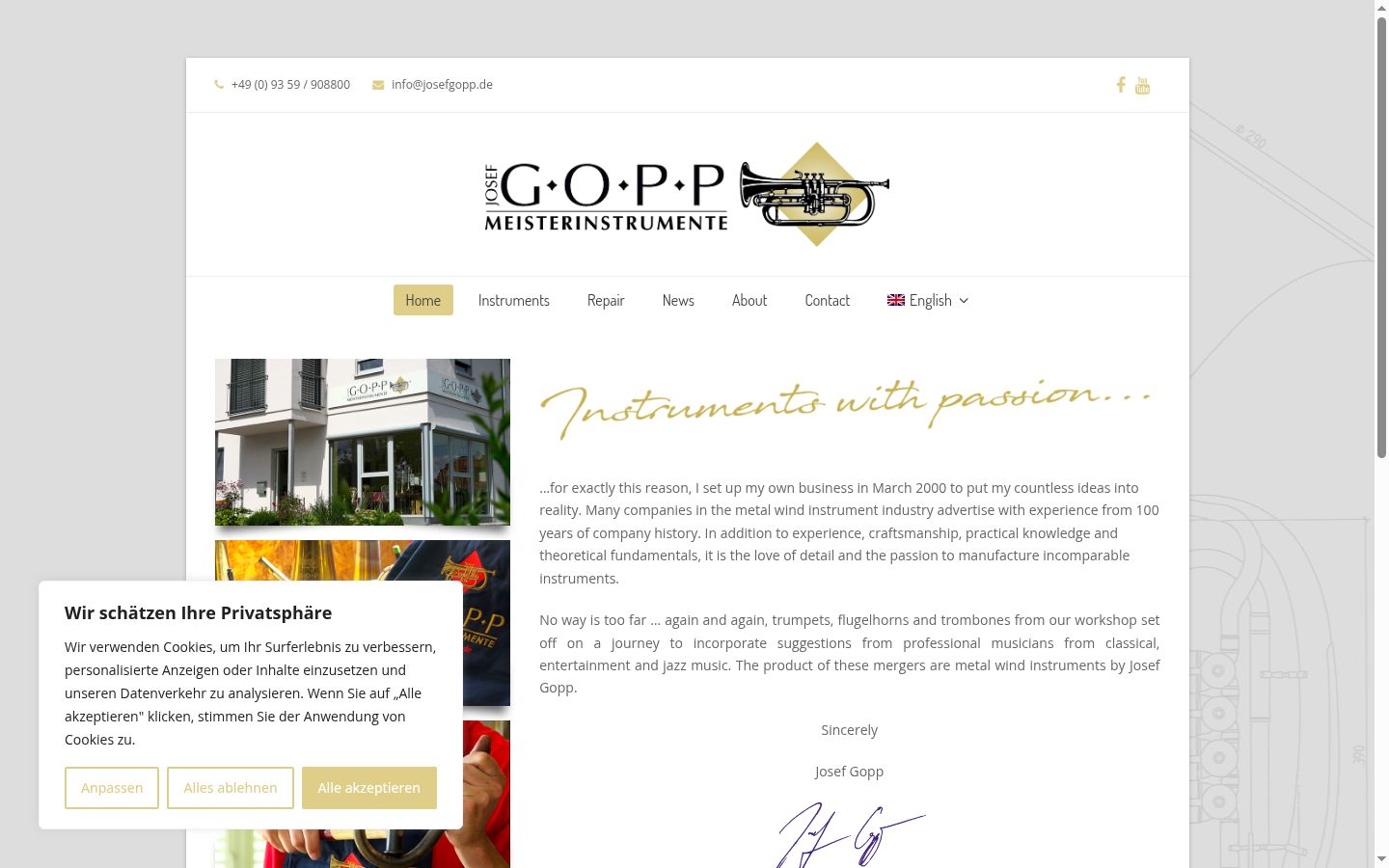 Capture d'écran de la bannière de consentement affichée avant toute interaction