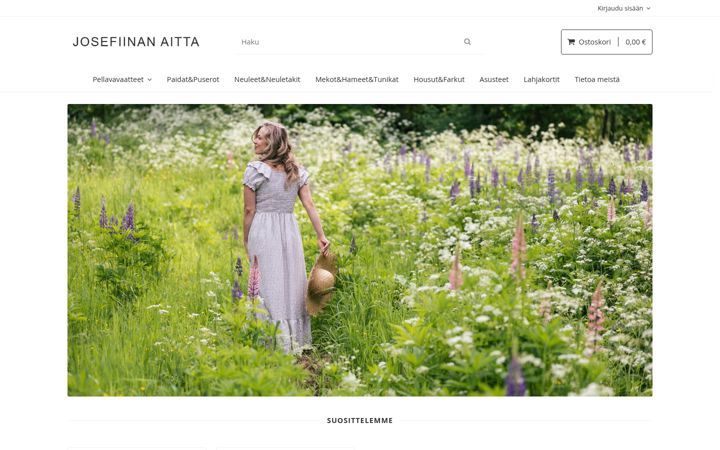 Screenshot of josefiinanaitta.fi