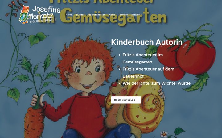 Screenshot of josefinemerkatz.at
