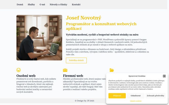 Screenshot of josefnovotny.com