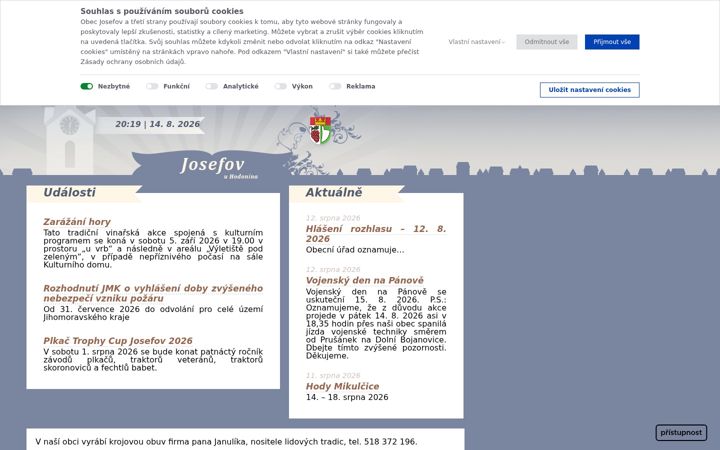 Screenshot of josefov.eu