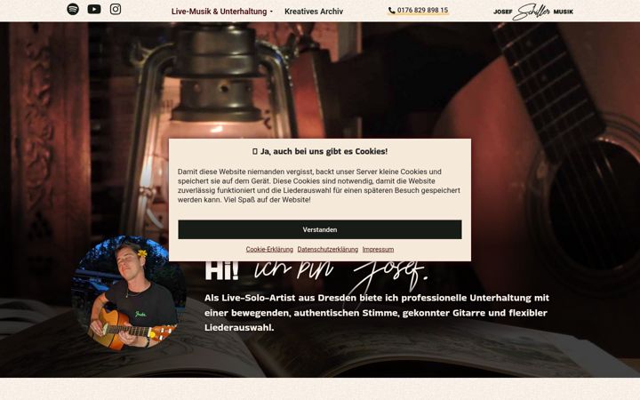 Screenshot of josefschiller.de