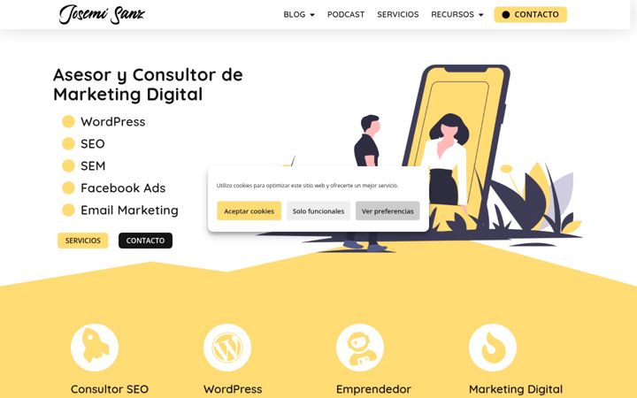 Screenshot of josemisanz.com